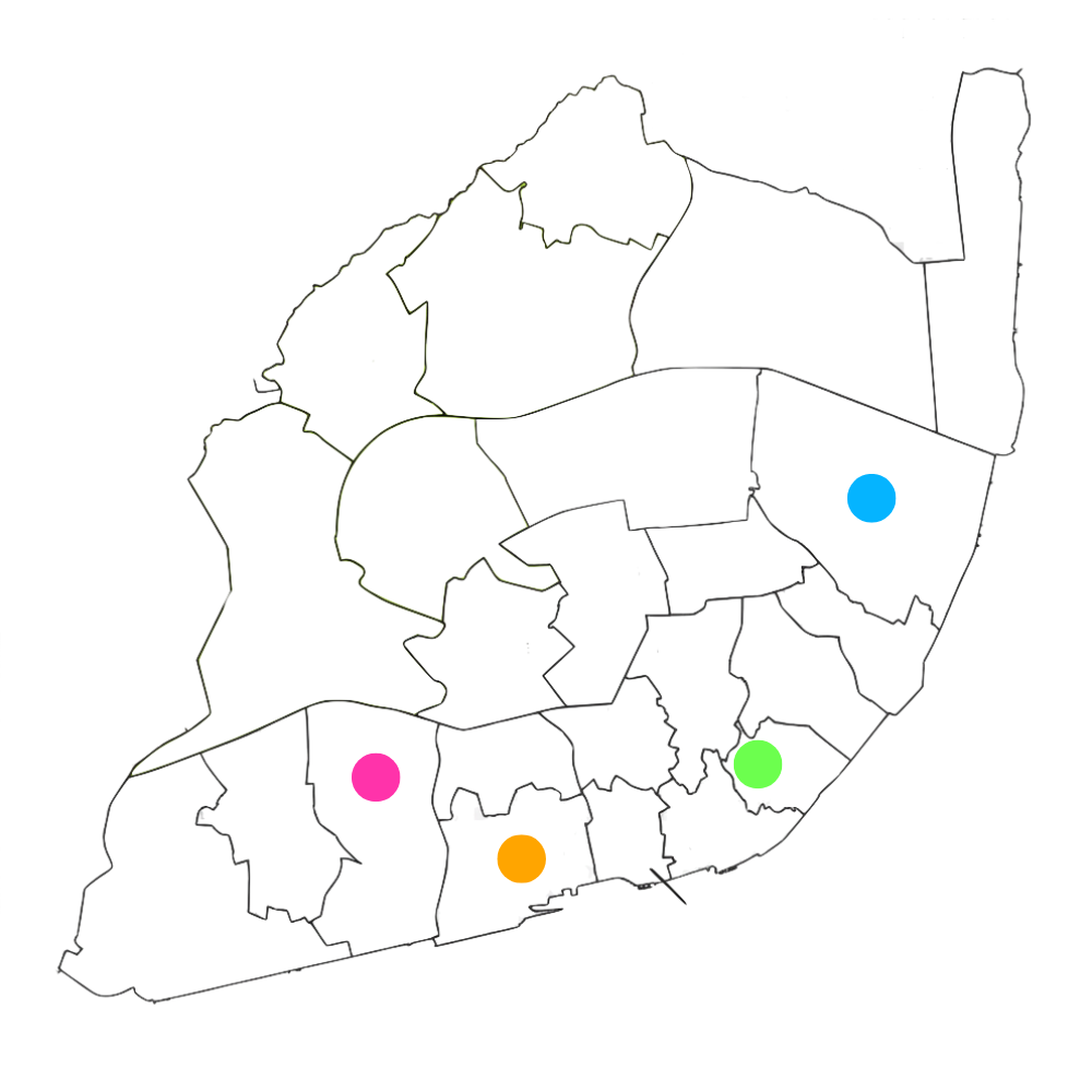 Mapa das Zonas de Lisboa